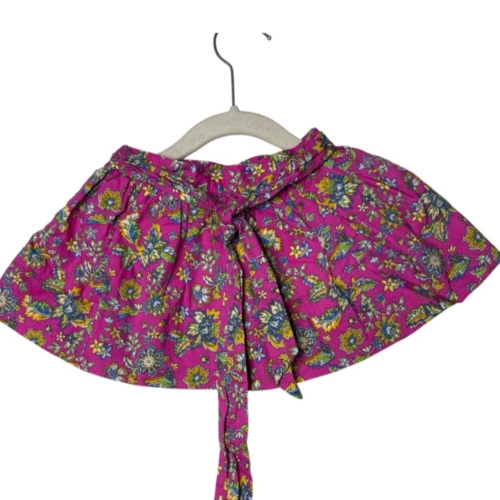 Ralph Lauren baby hot pink floral mini lined skirt sz 9M